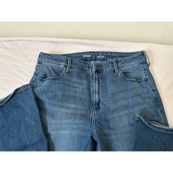 Old Navy Jeans Womens Size 14 Reg Blue High Rise Wow Flare Stretch Denim Pants - Picture 2 of 5